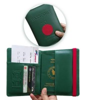 Passport Holder Premium Quality Wallet 2023 (Artificial Leather) - Green