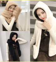 Hat Scarf and Gloves Set - Women's Winter 3-in-1 Multifunctional Winter Warm
