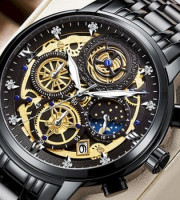 (Black) Binbond waterproof watch Best Quality