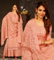 Georgette Embroidered Palazzo Suit (BR01)