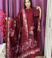 Embroidery and sequence work on pure cotton (NR-M03)